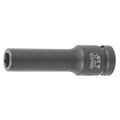 Holex Impact Socket, 1/2 inch Drive, 6 pt, Deep, 3/8 inch 651202 3/8